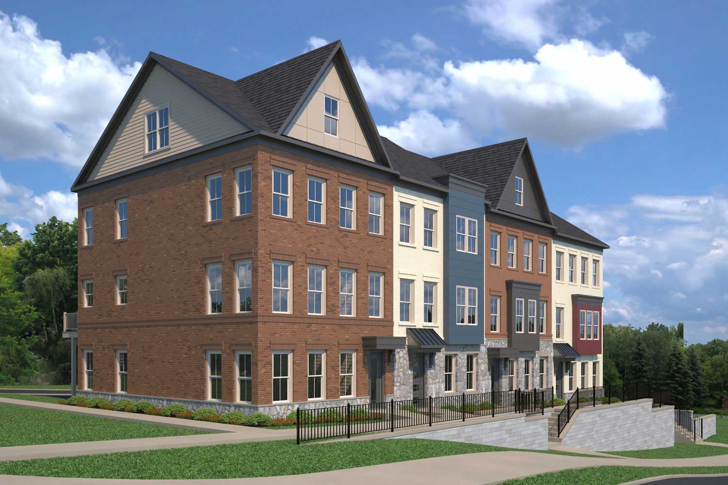 Elevator Townhomes in Montgomery Co, MD, The Village at Cabin Branch by Craftmark Homes