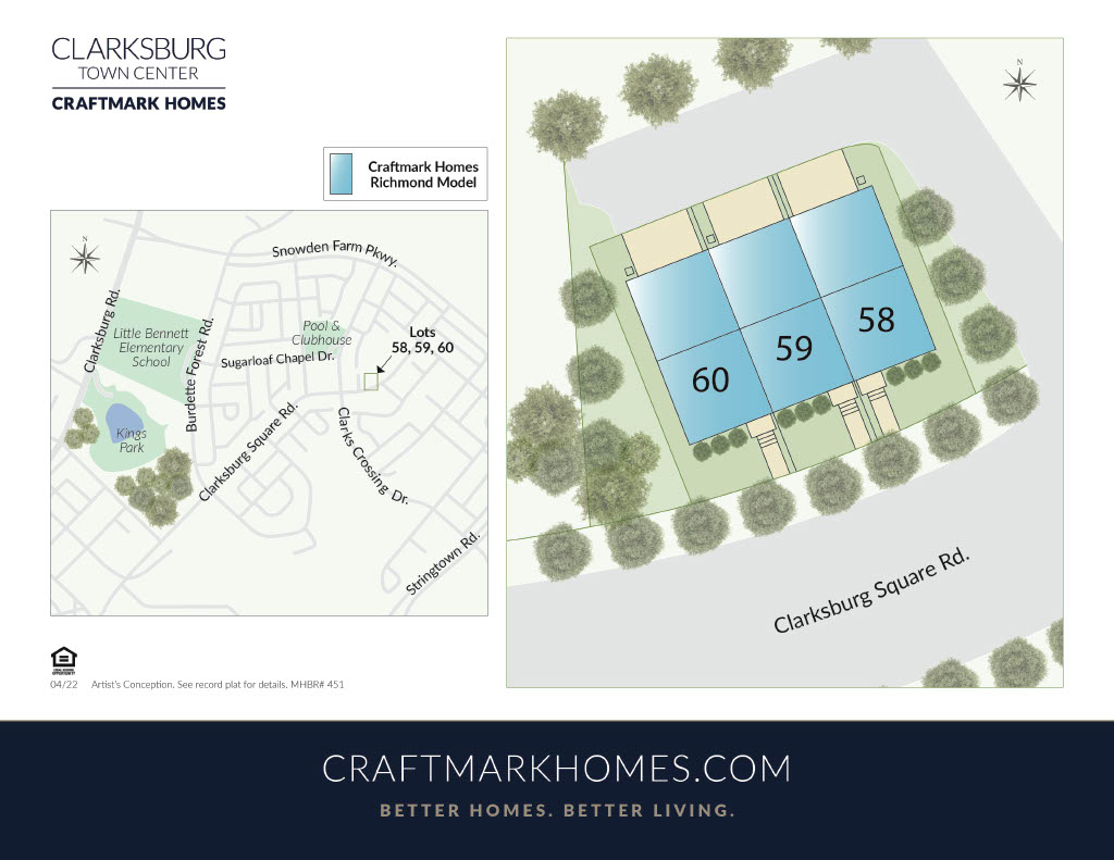 Clarksburg Town Center Site Plan, Craftmark Homes