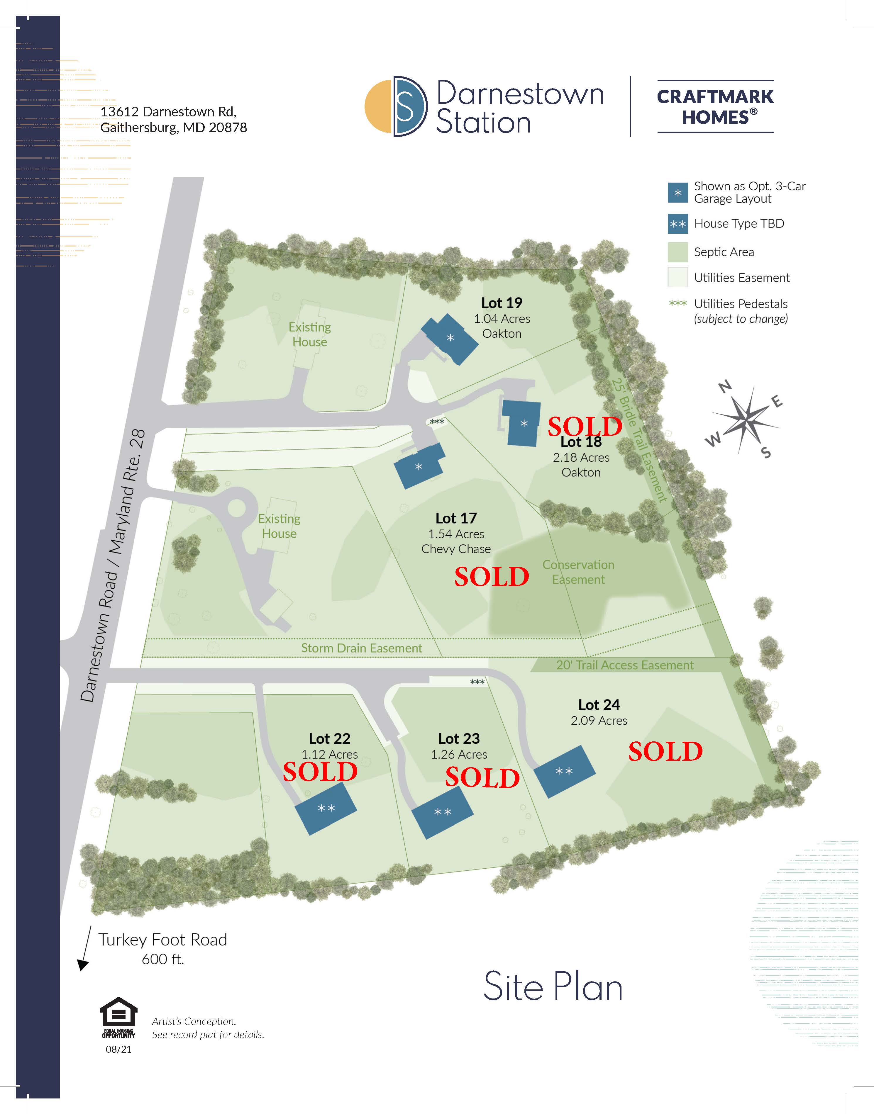 Darnestown Station Site Plan, Craftmark Homes