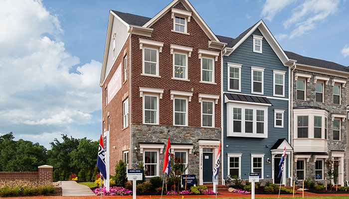 The Richmond Floor Plan, Townhomes Available at Clarksburg Town Center, MD